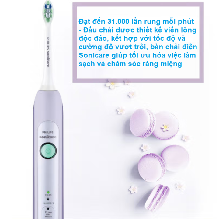 Bàn Chải Đánh Răng Điện Thương Hiệu Cao Cấp Philips Sonicare HX6721 - Hàng Nhập Khẩu