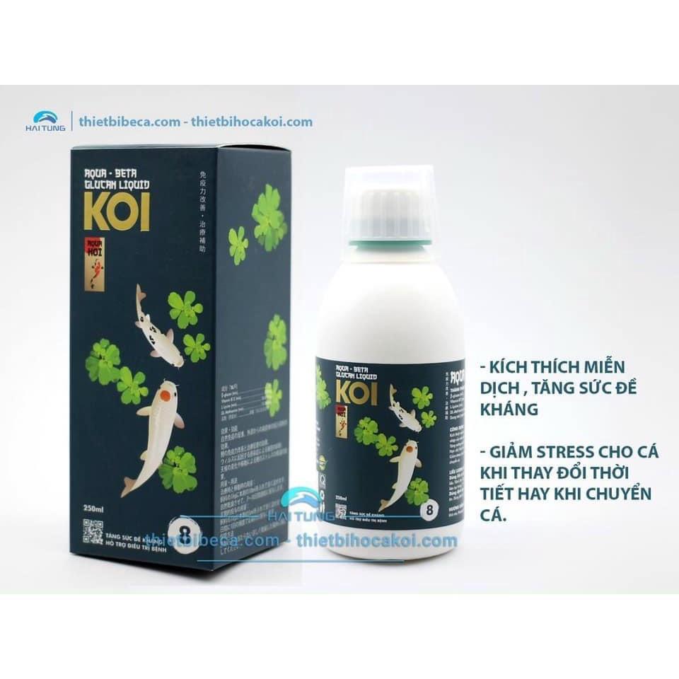 Số 6 và số 8-Combo tăng sức đề kháng cho cá koi, tăng sức khỏe, kích thích miễn dịch, bổ sung khoáng chất - Aquakoi