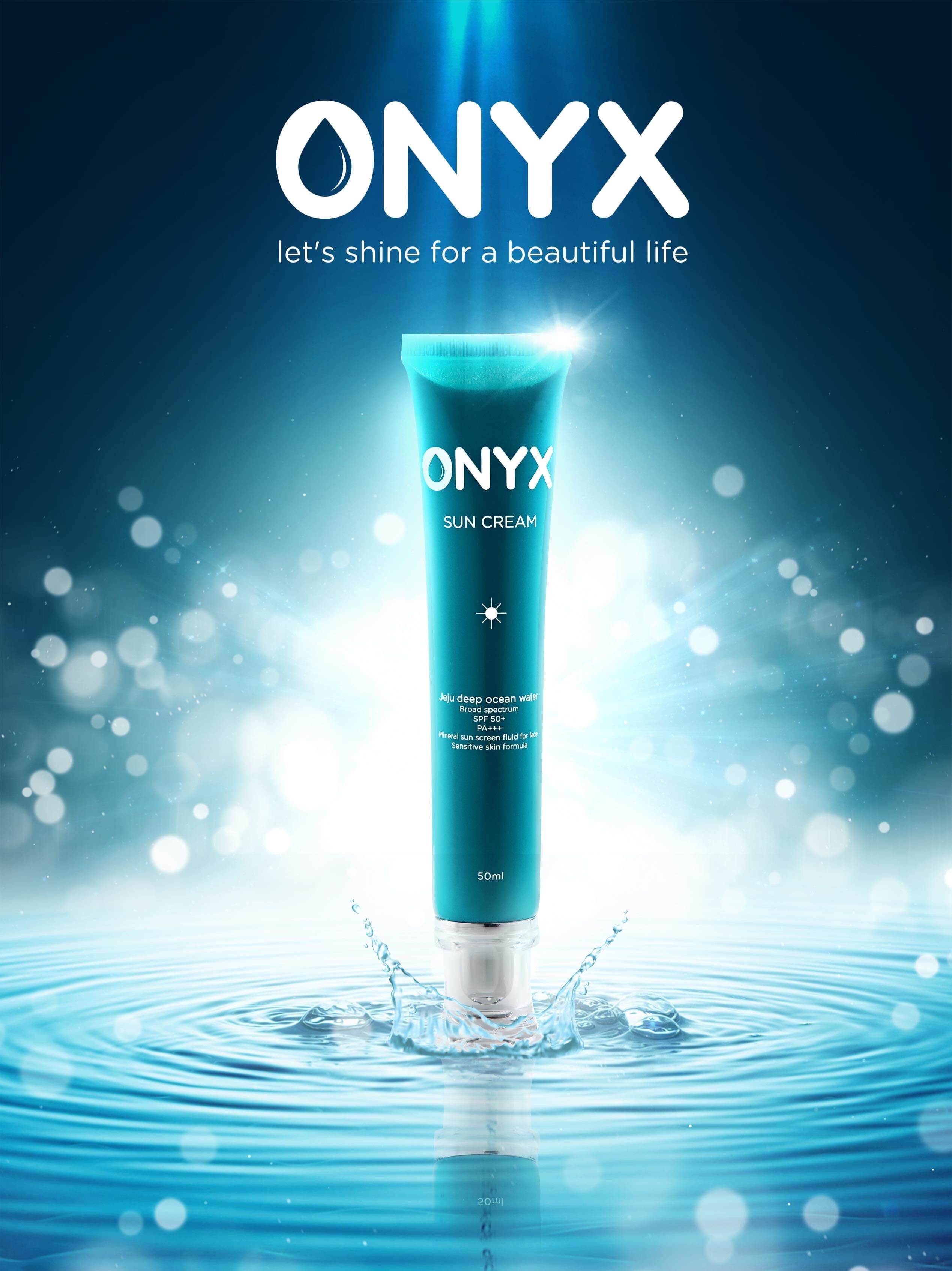 Kem Chống Nắng ONYX Giúp Bảo Vệ Da Trước Tác Hại Của UVB & UVA SPF 50+/PA+++ ONYX SUN CREAM