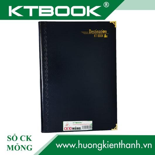 Gói 5 cuốn Sổ ghi chép Bìa Da Đen KTBOOK cao cấp KT 10 dòng kẻ ngang khổ A4 - 100 trang