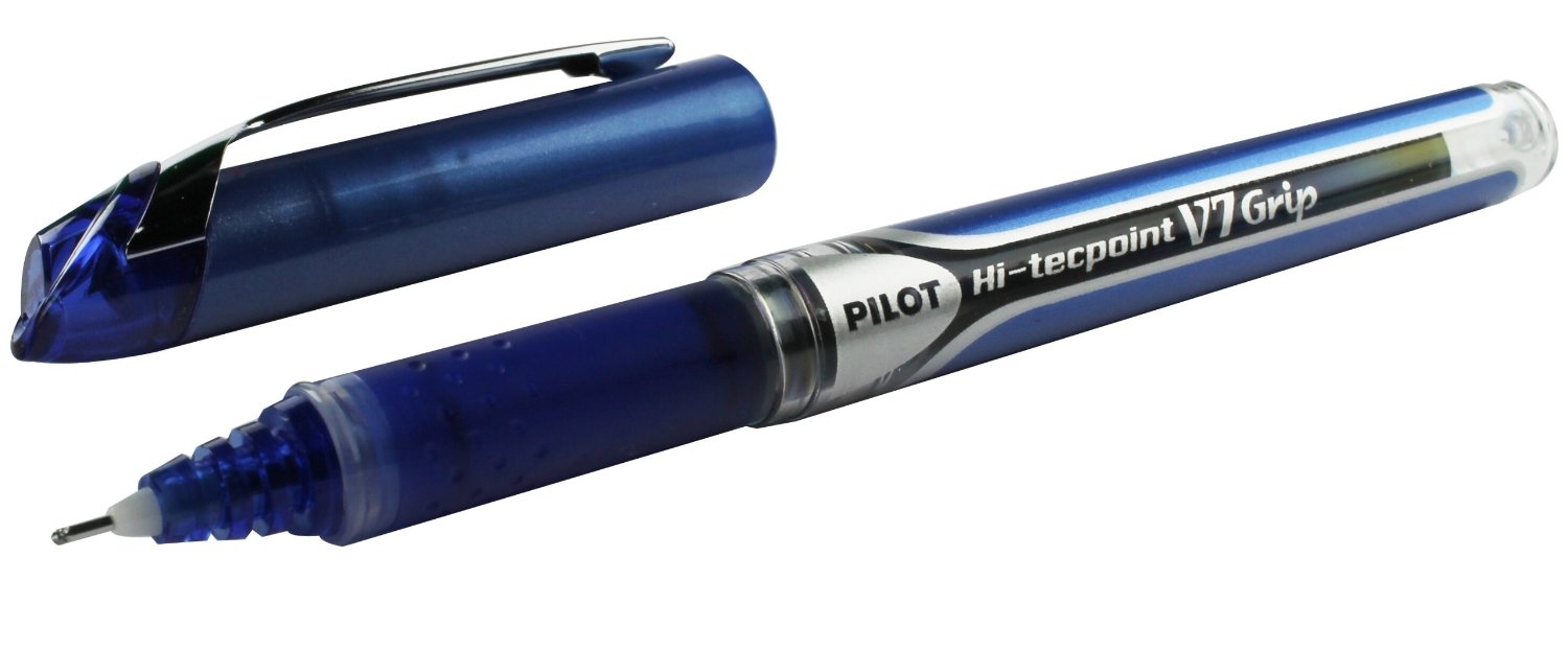 Bút Mực Nước Hi-Tech V7 Grip Pilot BXGPN-V7-L - Mực Xanh