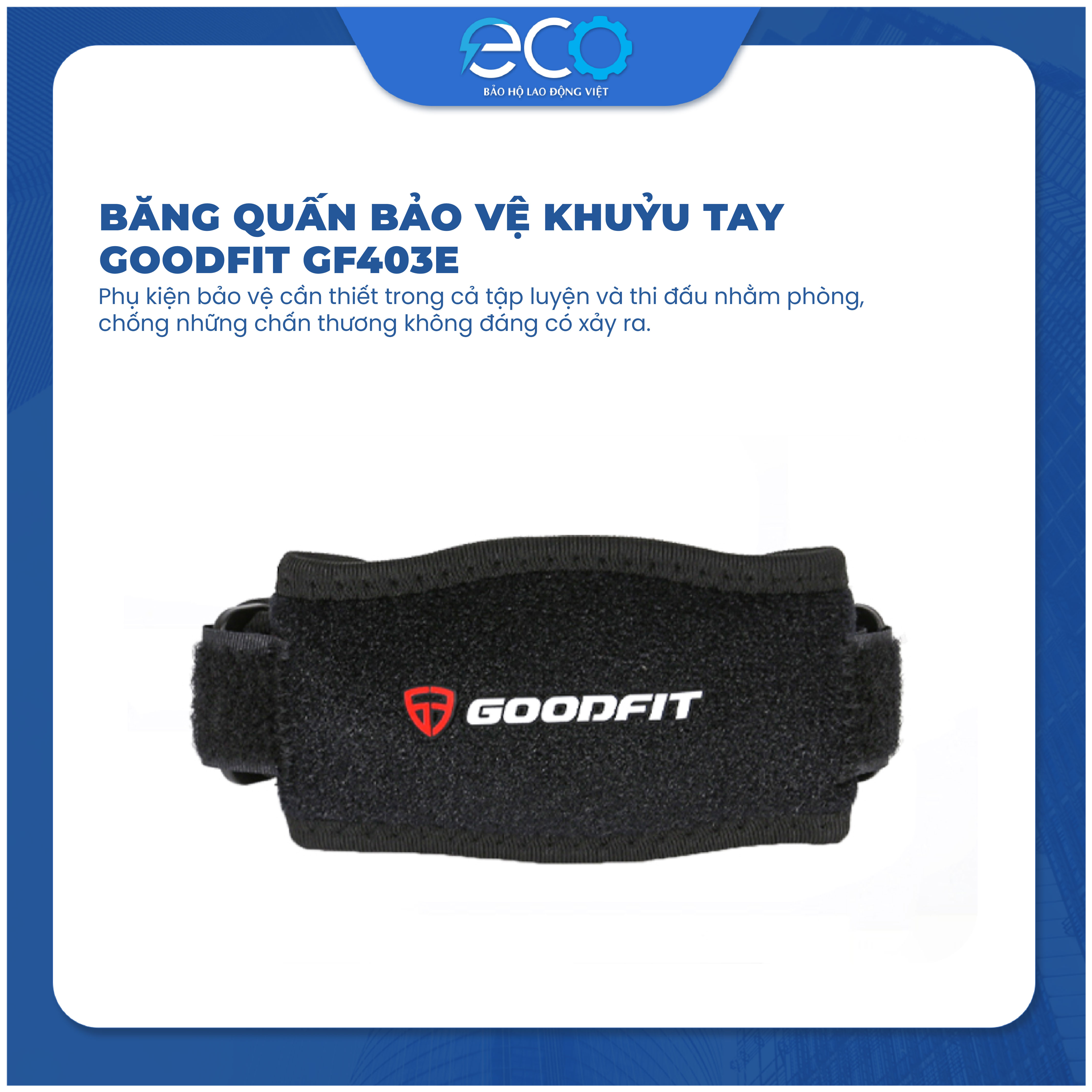 Băng quấn bảo vệ khuỷu tay GoodFit GF403E hỗ trợ tập Gym,Yoga băng khuỷu tay, bó khuỷu tay (1 chiếc)