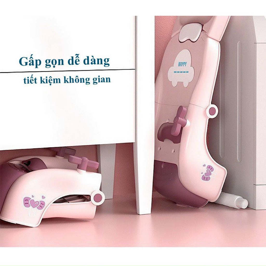 Ghế gội đầu gấp gọn cho bé hàng cao cấp chịu lực 60kg có giá đỡ