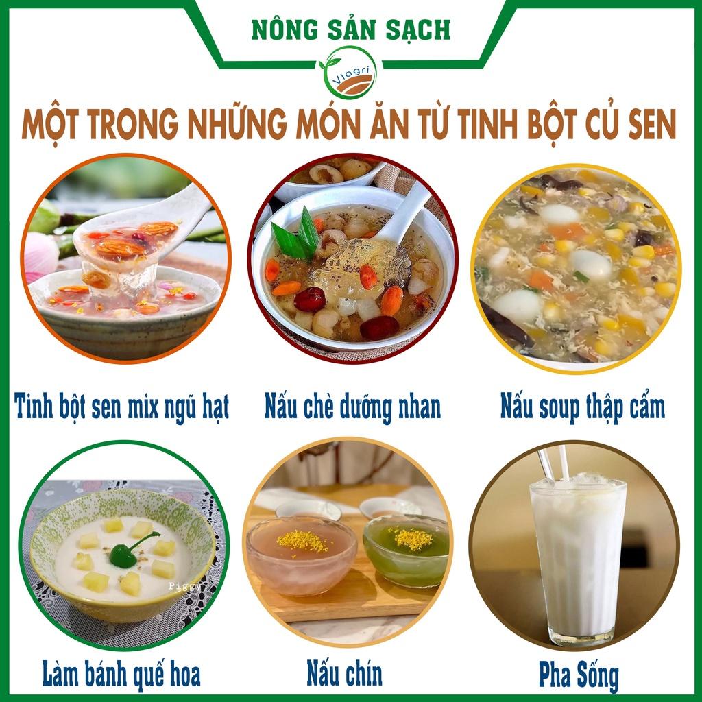 SẢN PHẨM OCOP, Tinh Bột Củ Sen Nguyên Chất Nhà Làm 100% Truyền Thống, Ngủ Ngon, Giảm Cân Tốt