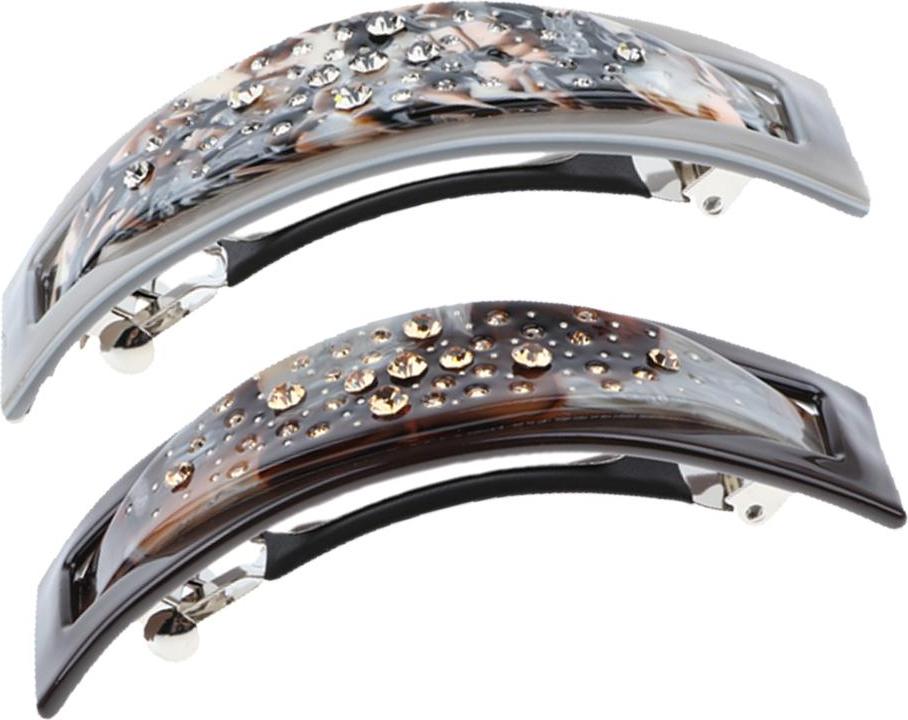 2 Nữ Acetate Tóc Cột Tóc Kẹp Tóc Nữ Cô Gái Mũ Barrettes Kẹp Tóc Quà Tặng