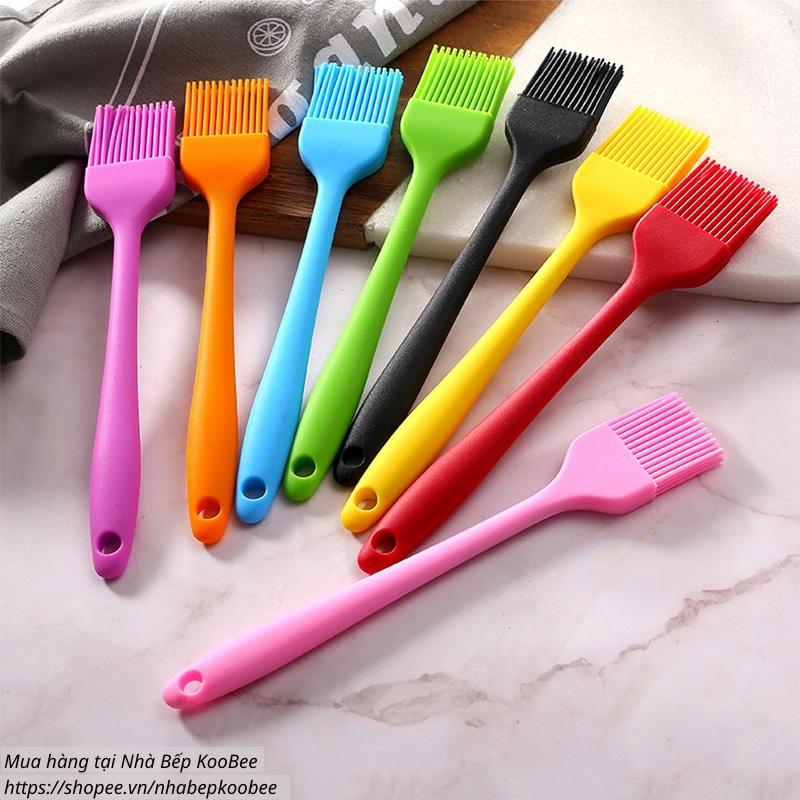 Chổi quét dầu ăn Silicon chịu nhiệt - Cọ quét dầu ăn nước sốt, nướng BBQ, làm bánh cán đúc cao cấp