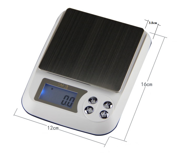 Cân thực phẩm màn hình điện tử cao cấp, thiết kế độc đáo sang trọng TẢI TRỌNG 1KG, 2KG, 3KG