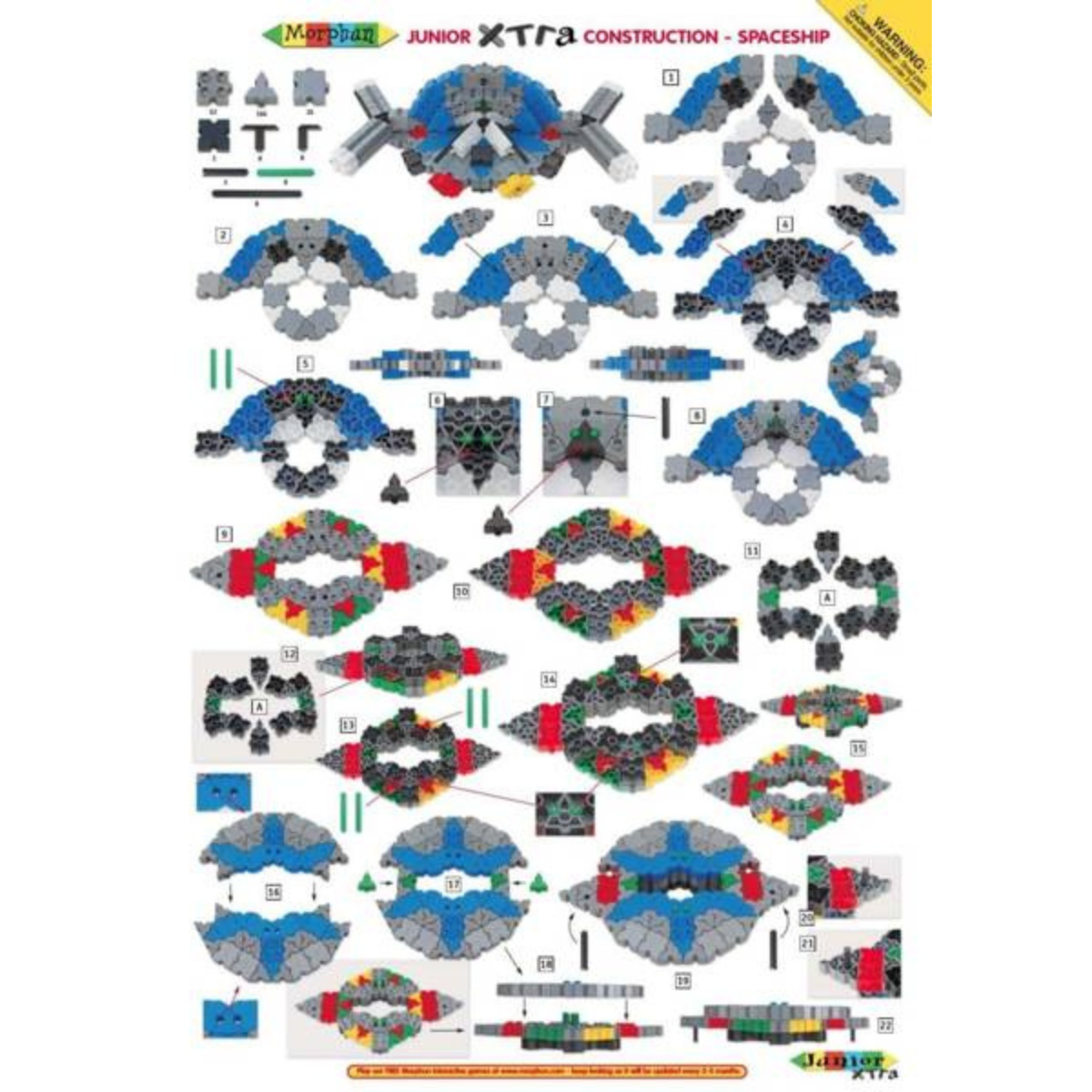 Đồ chơi lắp ráp chủ đề tàu vũ trụ 334 pcs MORPHUN MP26700