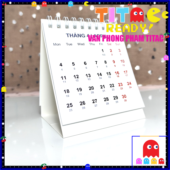 Lịch để bàn mini, lịch bỏ túi (pocket calendar) - Lịch Việt Nam 2022 có ngày âm lịch năm con hổ