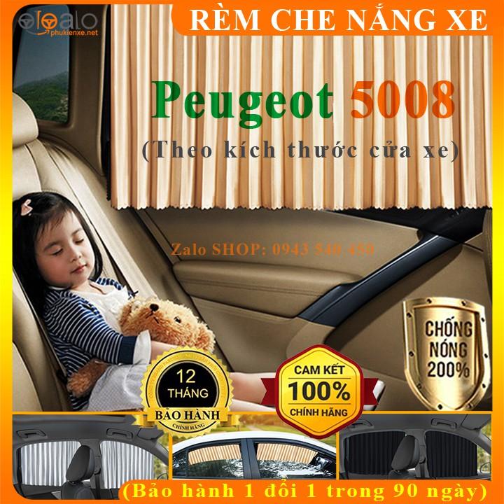 Rèm che nắng ô tô Peugeot 5008 Vải lụa mềm gắn nam châm Cao Cấp - OTOALO