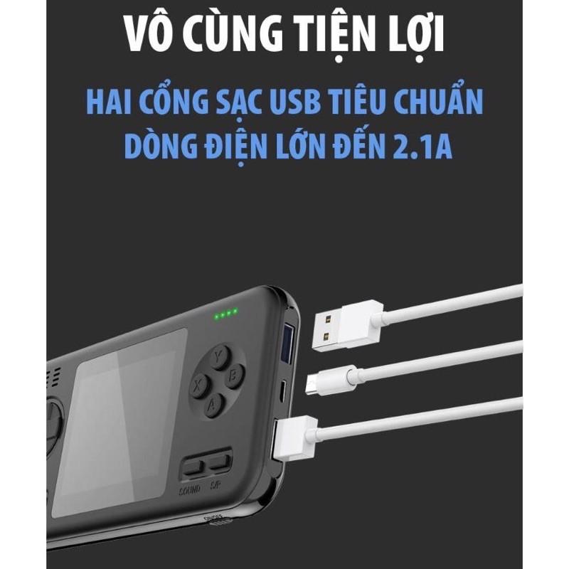 Máy chơi game kiêm Sạc dự phòng 8000mAh - Máy chơi game cầm tay 416 game - Sạc dự phòng bản New