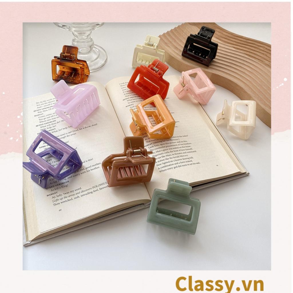 Kẹp tóc càng cua Classy Hàn Quốc trong suốt nhiều màu phong cách trẻ trung hiện đại PK1003