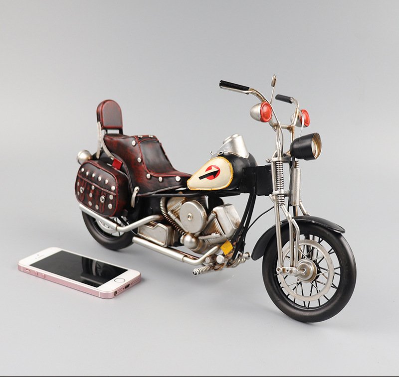 Mô Hình Xe Moto Mỹ Retro -Trang Trí Vintage