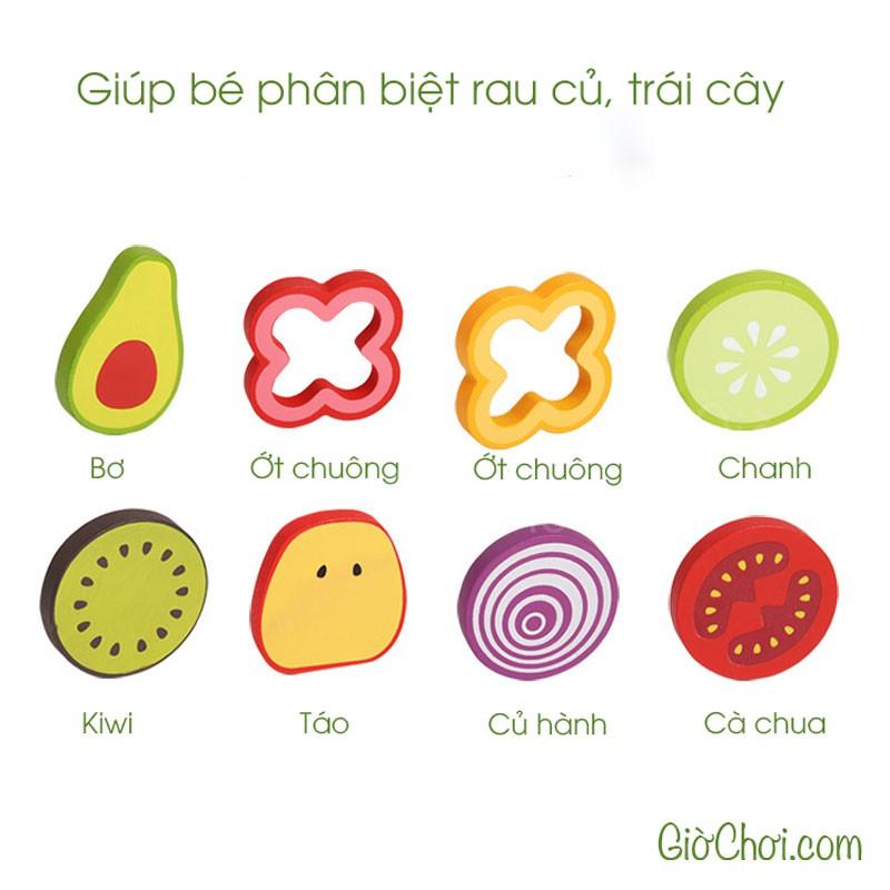 Đồ chơi trộn salad rau củ, trái cây (21 chi tiết)