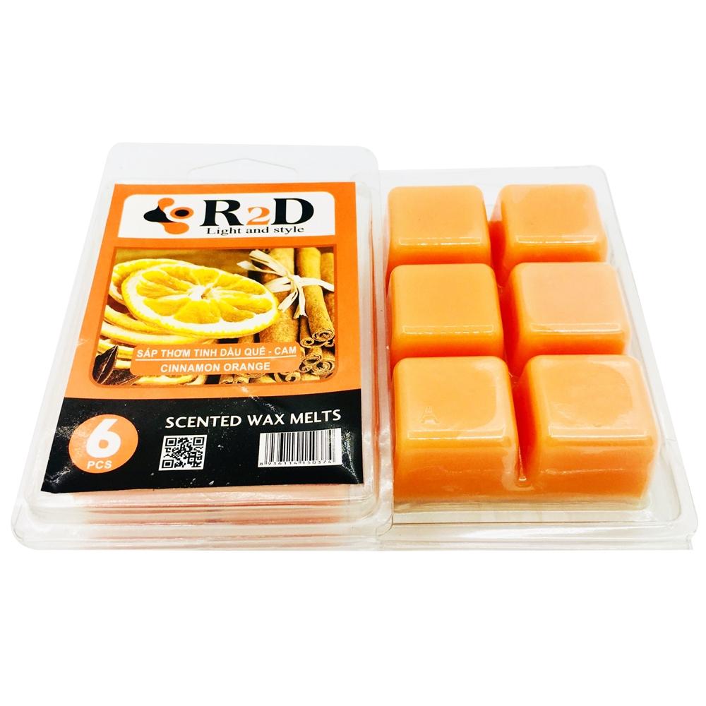 Hộp 6 Sáp Thơm Tinh Dầu Wax Melts Hương Quế Cam R2D