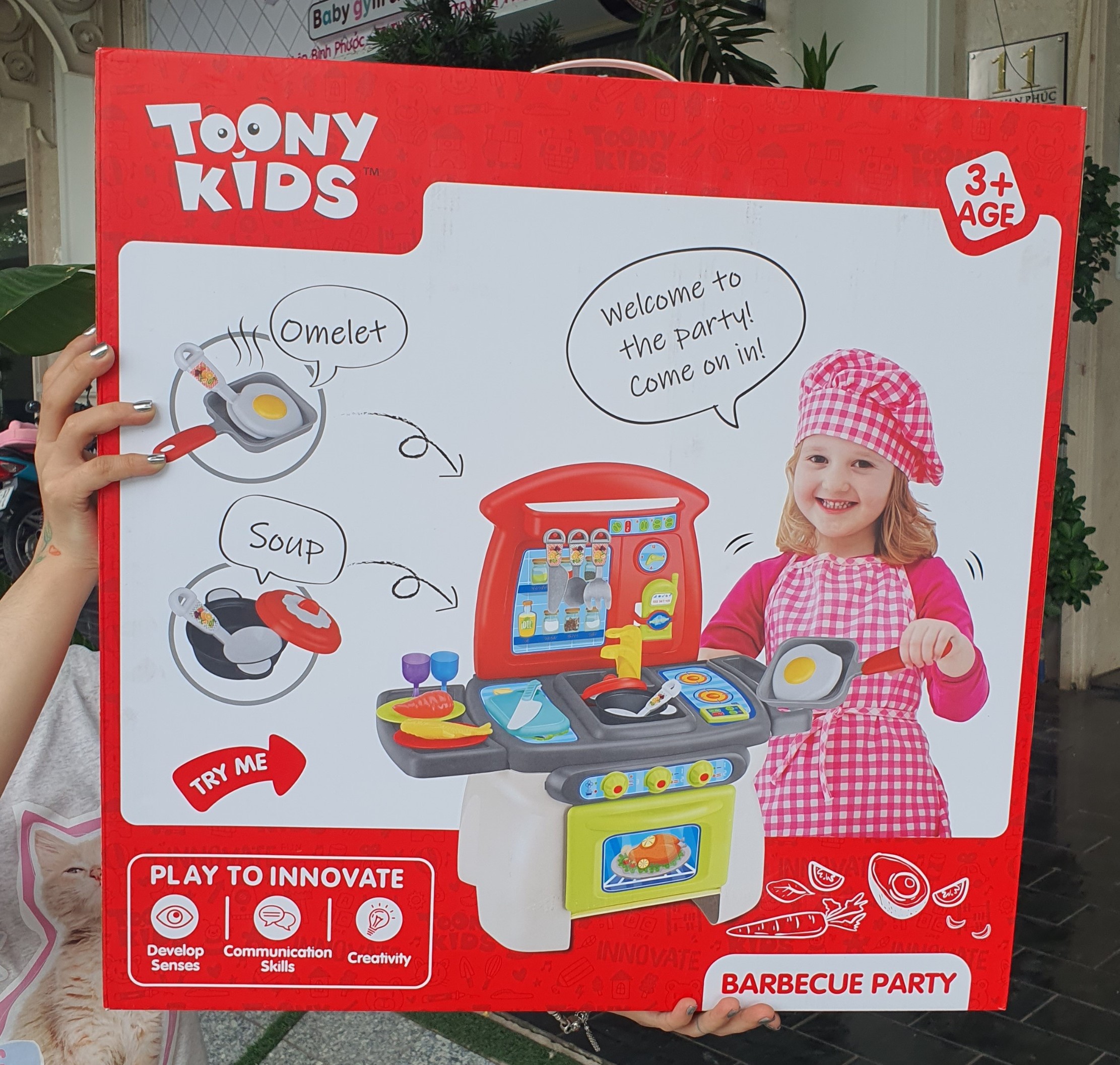 Đồ Chơi Bộ Nấu Ăn Đồ Nướng 31 TOONYKIDS - Đồ Chơi Nhà Bếp Cho Bé - Barbecue Party TN139 [Tặng Kèm Sticker]