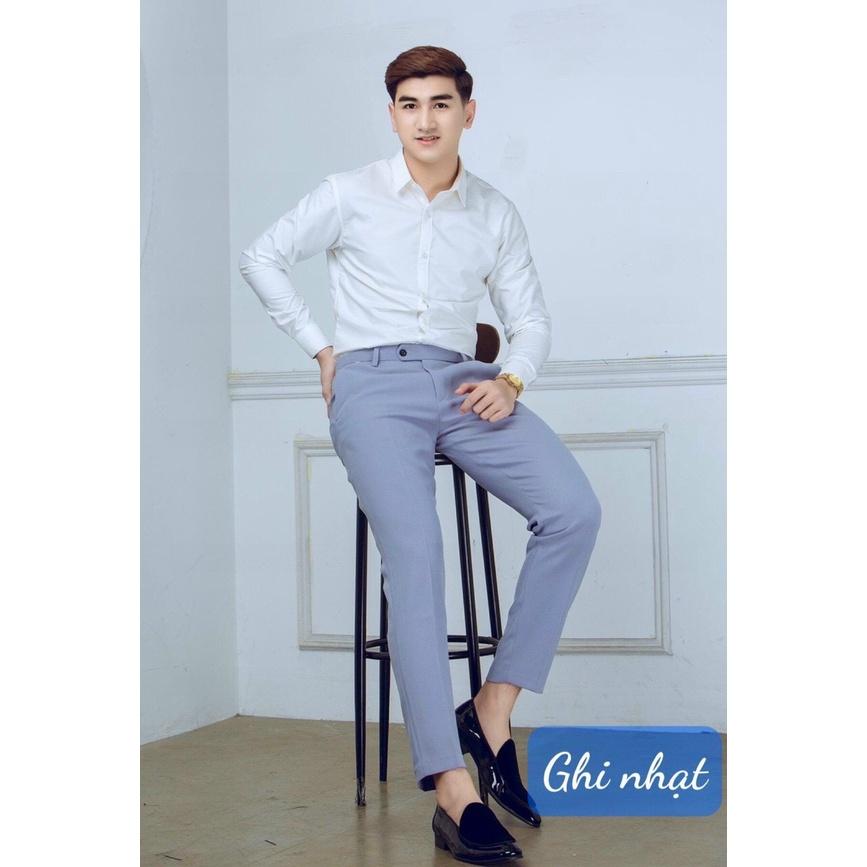 Quần âu nam ống đứng TUTO5 Menswear Slimfit tây đen chất đẹp cotton Hàn Quốc đen,tím than, ghi xám QDT02