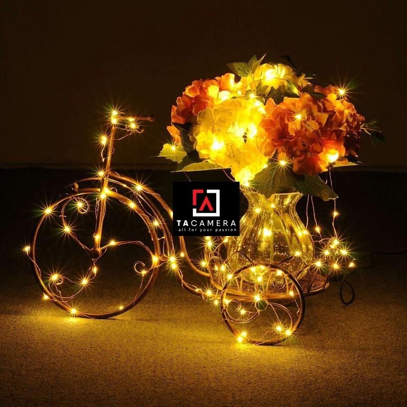 LED Fairy Lights - Đèn Đom Đóm - Size 20m 200 bóng - Nguồn DC 12V
