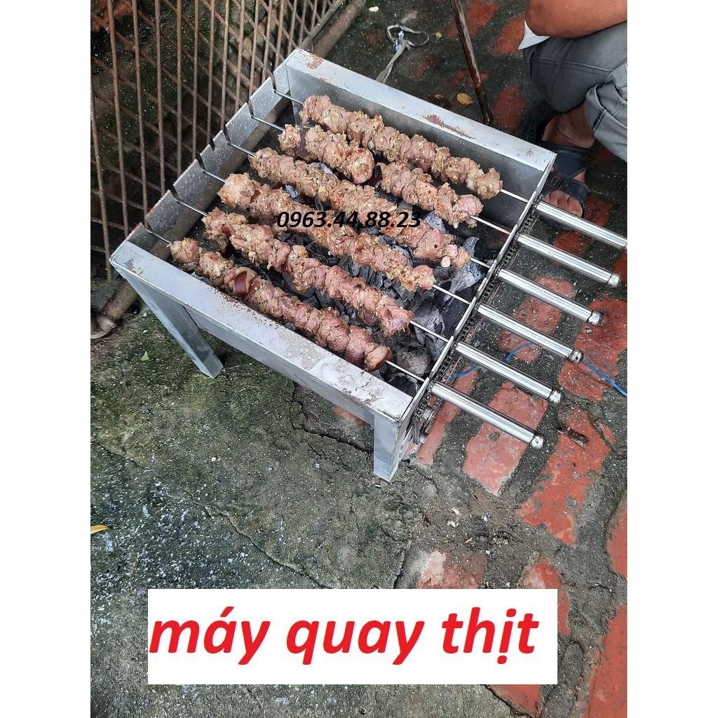 Máy nướng thịt, chả mini tự động 6 xiên