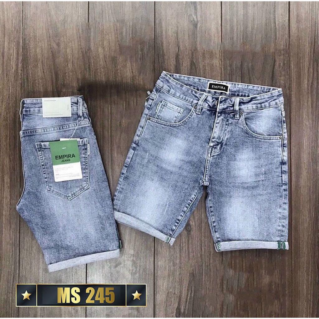 Quần short jean nam dáng ôm co giãn cao cấp - TCS210
