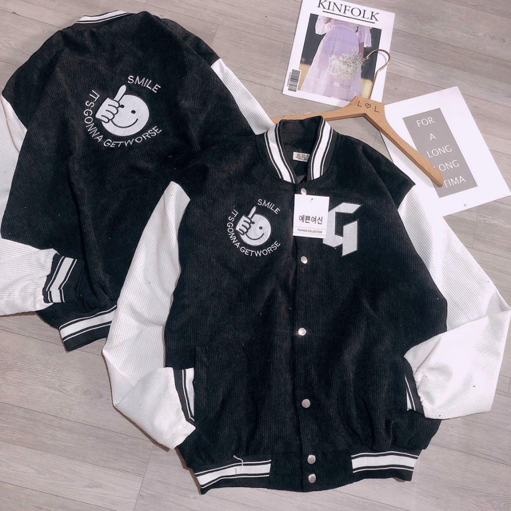 ÁO KHOÁC BOMBER NAM NỮ CHẤT LIỆU KAKI NHUNG CAO CẤP SÀNH ĐIỆU THỜI TRANG SHOP VALENTINA