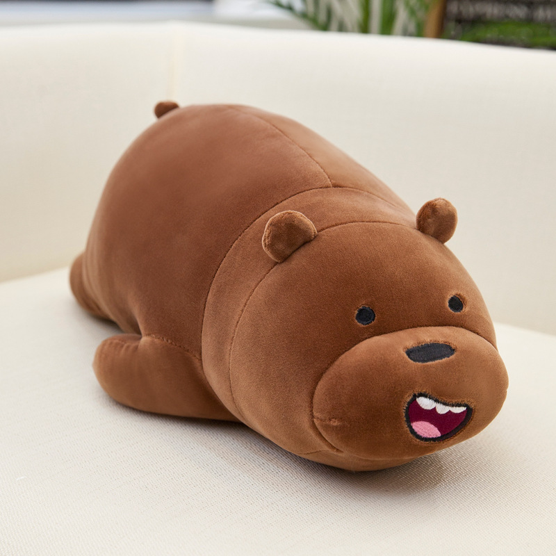 Gấu bông anh em nhà gấu We Bare Bears nằm siêu mềm (25cm---&gt;90cm) Gối ôm gấu We Bare Bears dễ thương hàng xịn cao cấp an toàn cho trẻ nhỏ