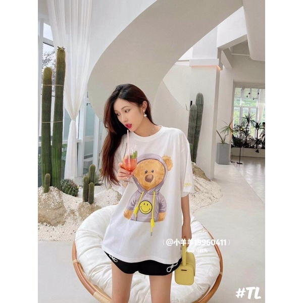 Áo Phông Unisex Gấu Drrew Dây Rút G0138