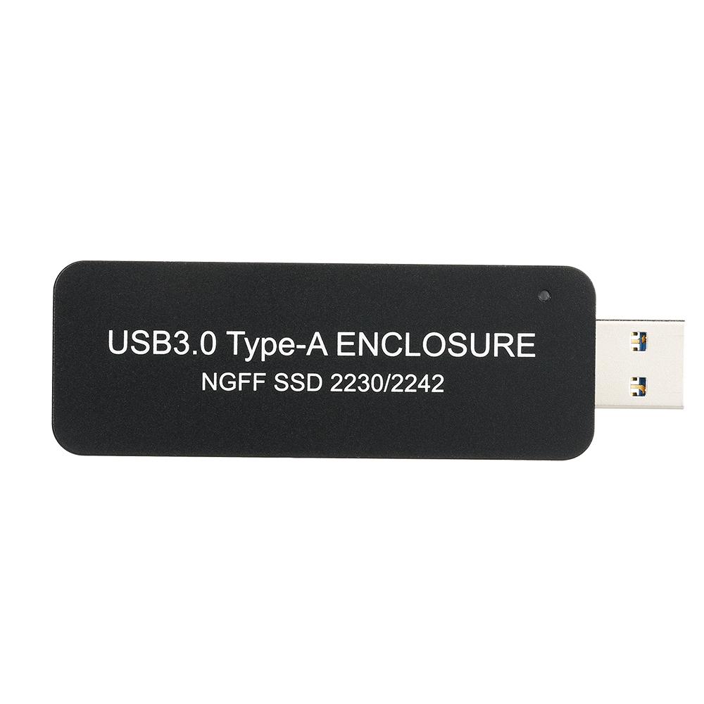 Ổ cứng di động có thể thu vào NGFF / M.2 SSD sang USB 3.0 Loại-A 72mm