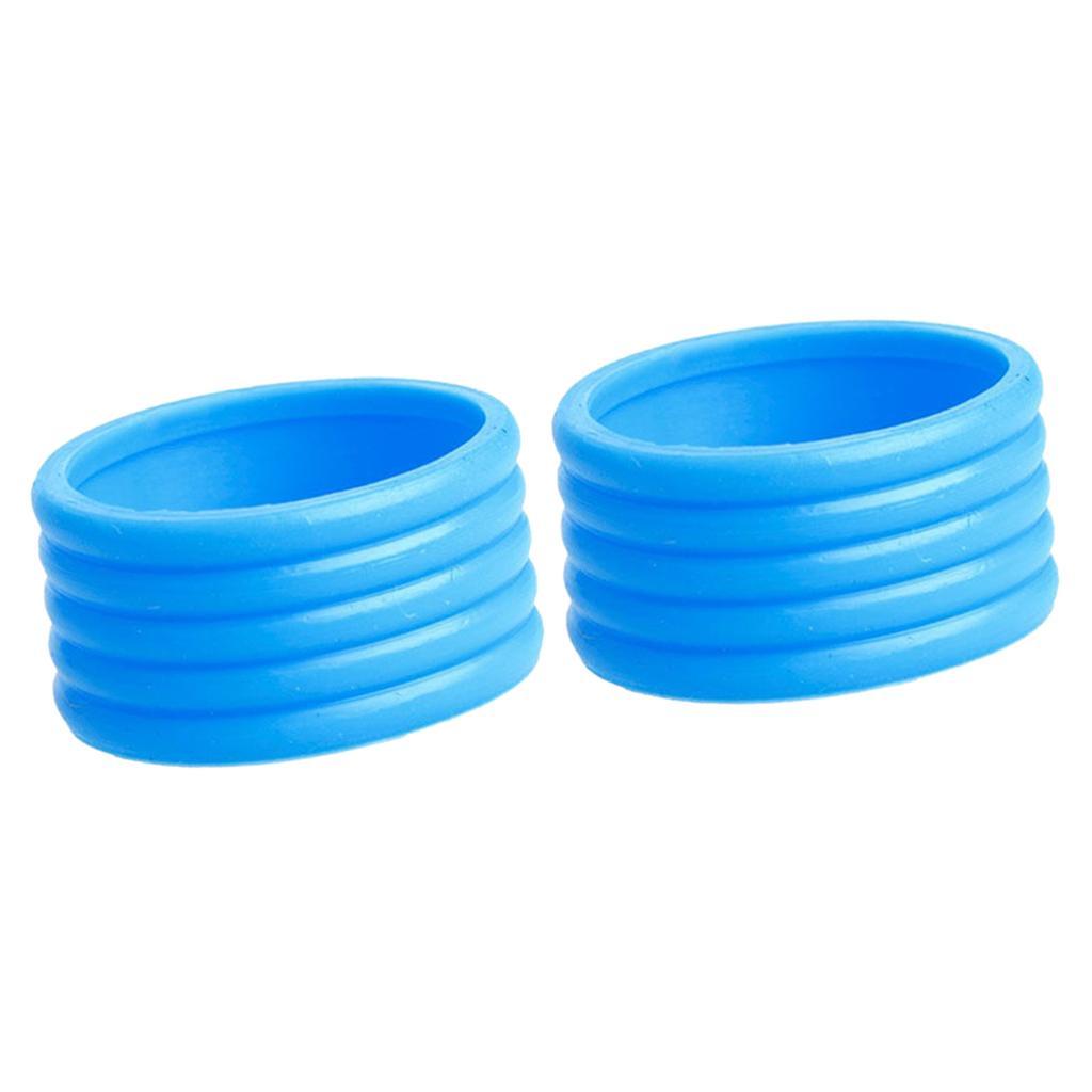 2pcs Silicone Tennis Racket Racquet Handle Loop