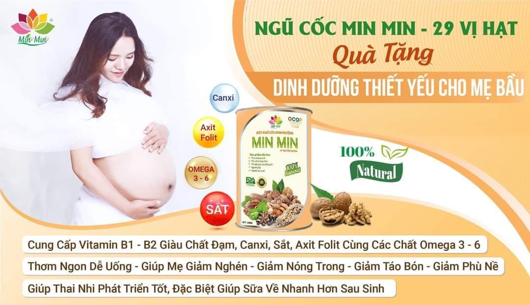 Ngũ cốc lợi sữa Min Min loại 29 hạt  Ngũ Cốc Dinh Dưỡng Cho Cả Gia Đình