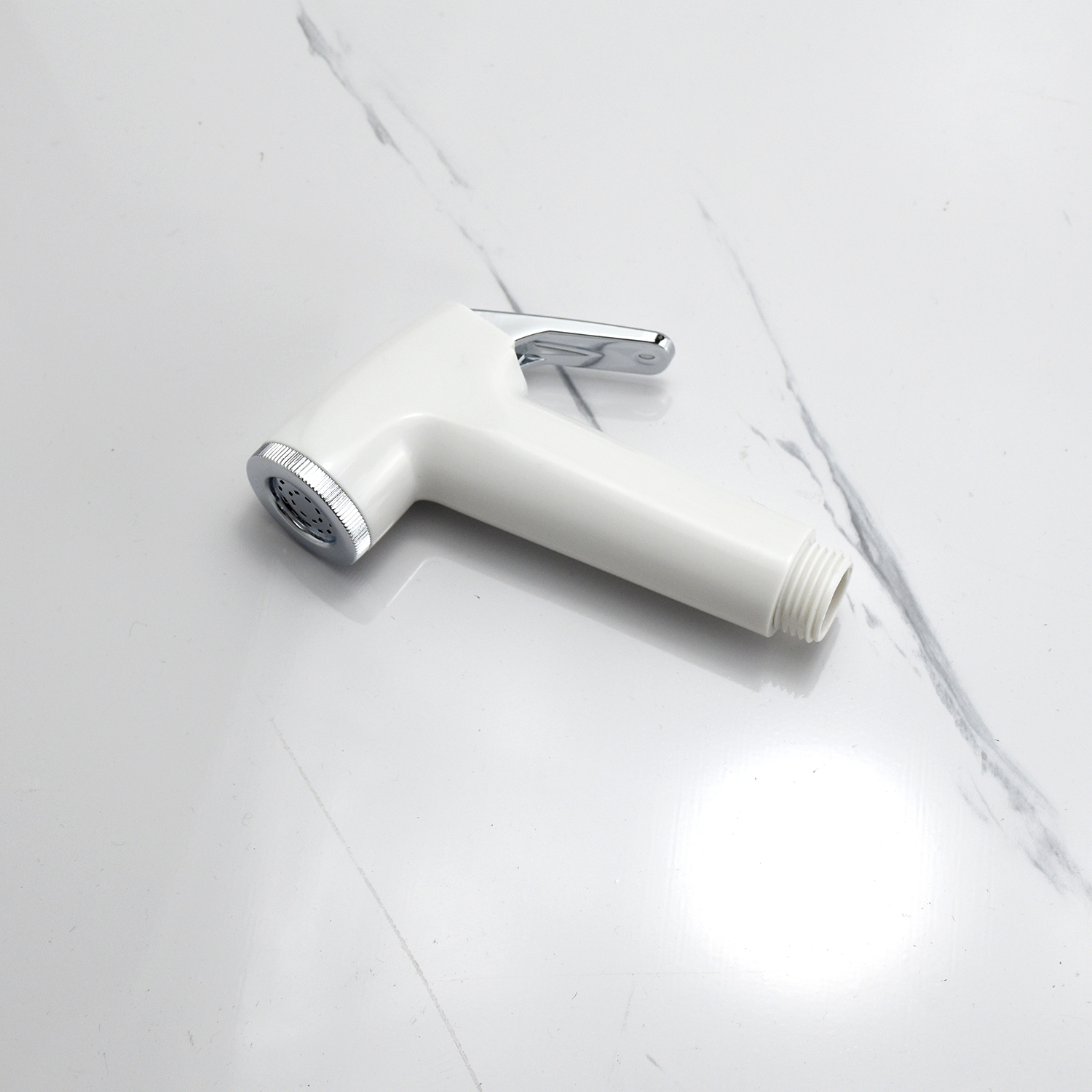Bộ vòi xịt vệ sinh đa năng chất liệu nhựa ABS mạ màu trắng sứ PJF-301 cao cấp Hiwin