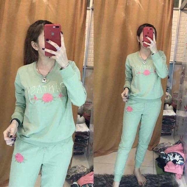 Bộ thu đông thêu hoa chuẩn ảnh đẹp