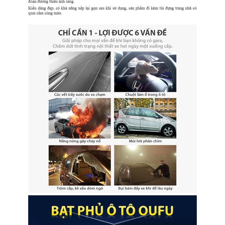 Bạt Phủ Ô Tô OUFU 4 Chỗ Size L - Nhập Khẩu Chính Hãng