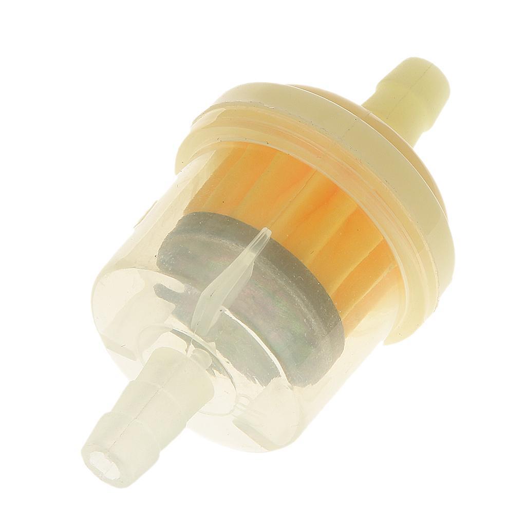 4Pcs 1/4" 6mm Motorcycle Hose Inline Fuel Gas Filter 47cc 49cc Dirt Bike ATV