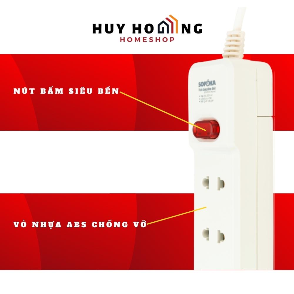Ổ cắm điện có dây 2200W 6M2 Sopoka - Hàng chính hãng