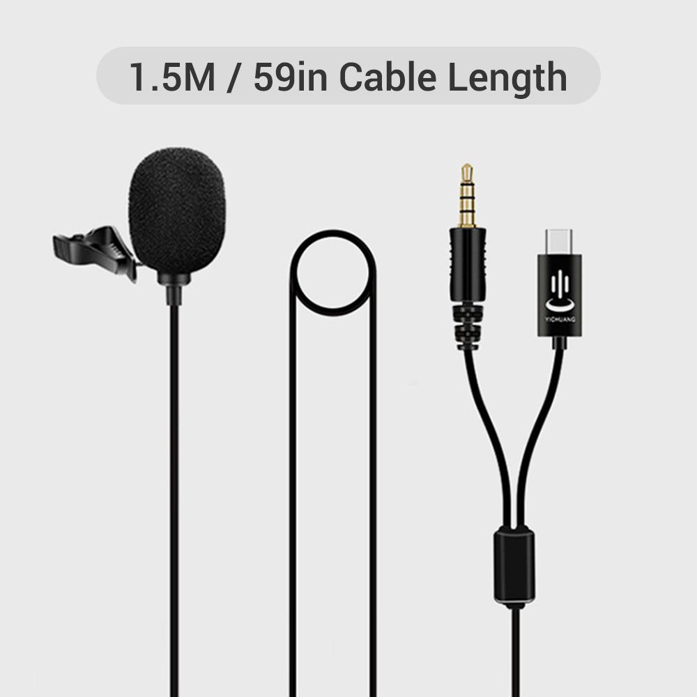 Kẹp micrô đa hướng Lavalier giắc cắm 3.5mm