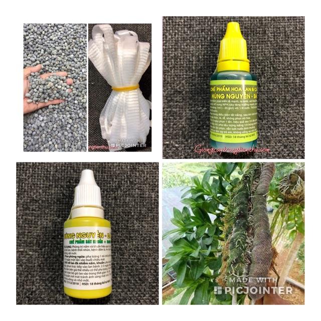 COMBO-4 LOẠI PHÂN BÓN, KEI KY,CHẾ PHẨM,THUỐC PHÒNG TRỊ NẤM,VI RÚT,VI KHUẨN CHO LAN VÀ CÂY CẢNH...