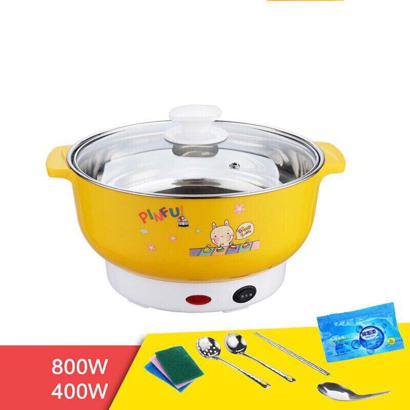 NỒI LẨU ĐIỆN ĐA NĂNG - SIZE 24CM - Công dụng: Nấu canh, cháo, xào nấu, nồi lẩu, ...