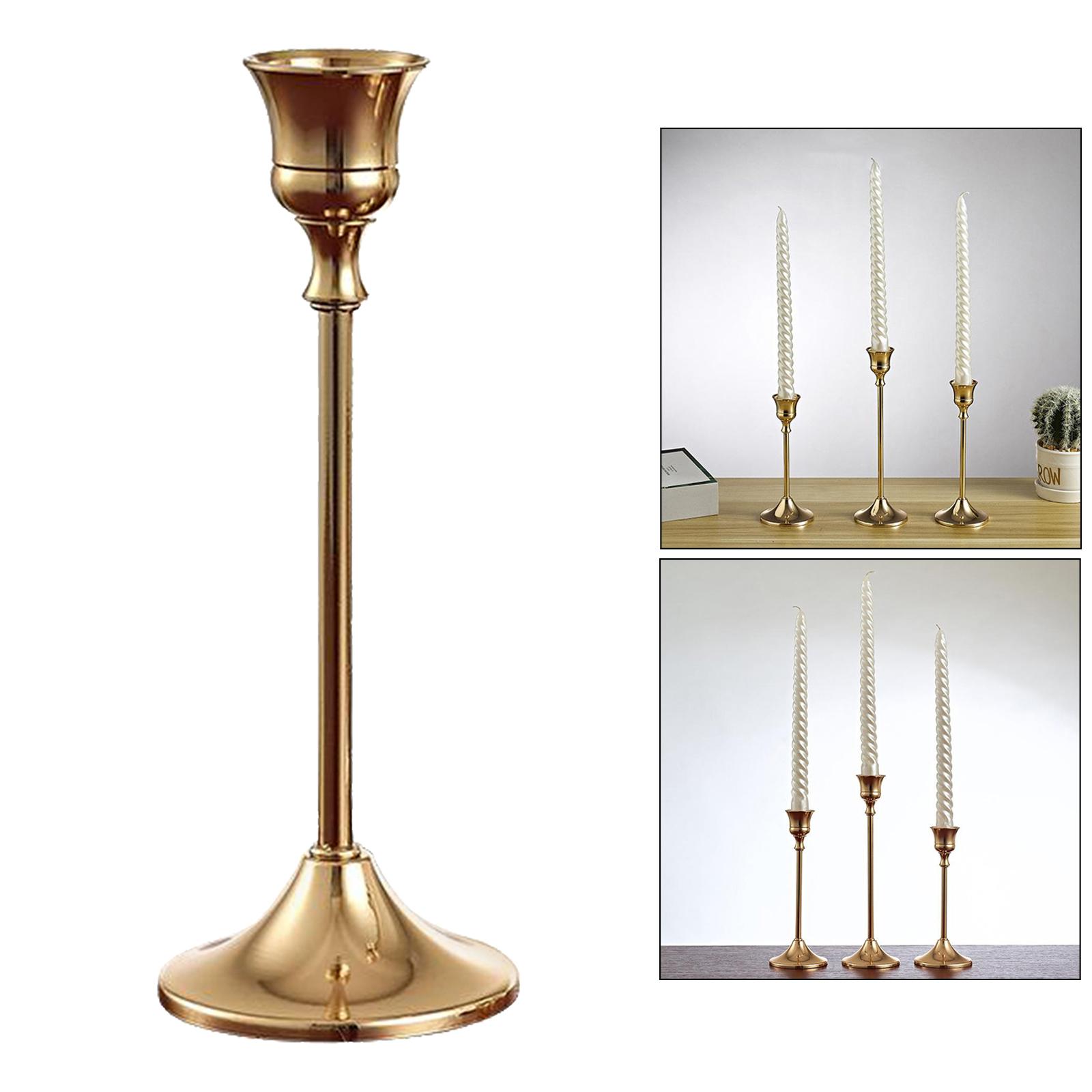 2x Candle Stand Candlestick Holders Gold Candle Holder Wedding Dinner Decor