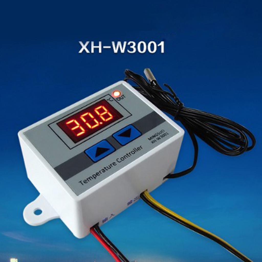 1 Máy Tính Kỹ Thuật Số Bình Giữ Nhiệt Bộ Điều Khiển Nhiệt Độ 10A XH-W3001 220V Có Công Tắc