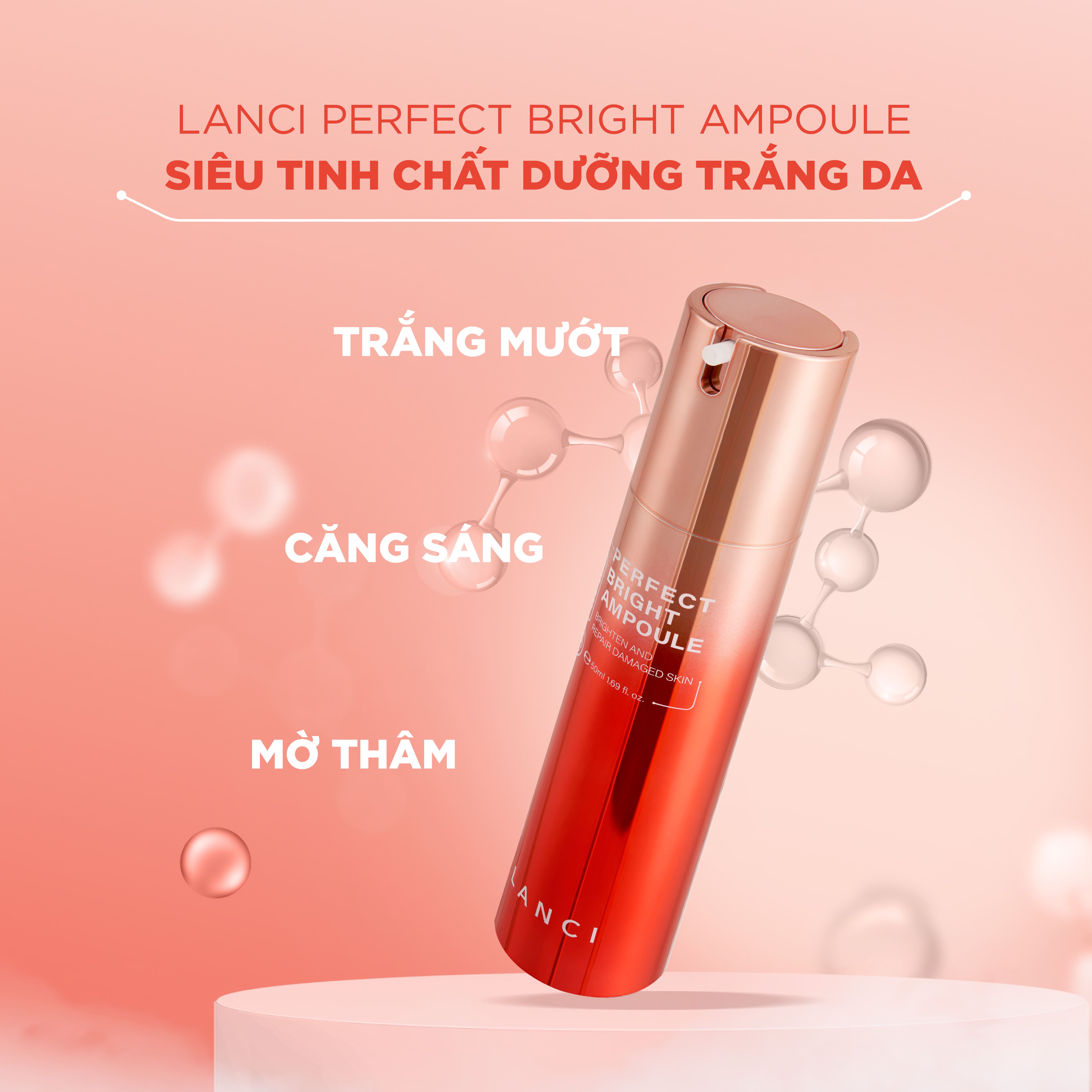 Ampoule Dưỡng Trắng Da LANCI Perfect Bright Ampoule 50ml