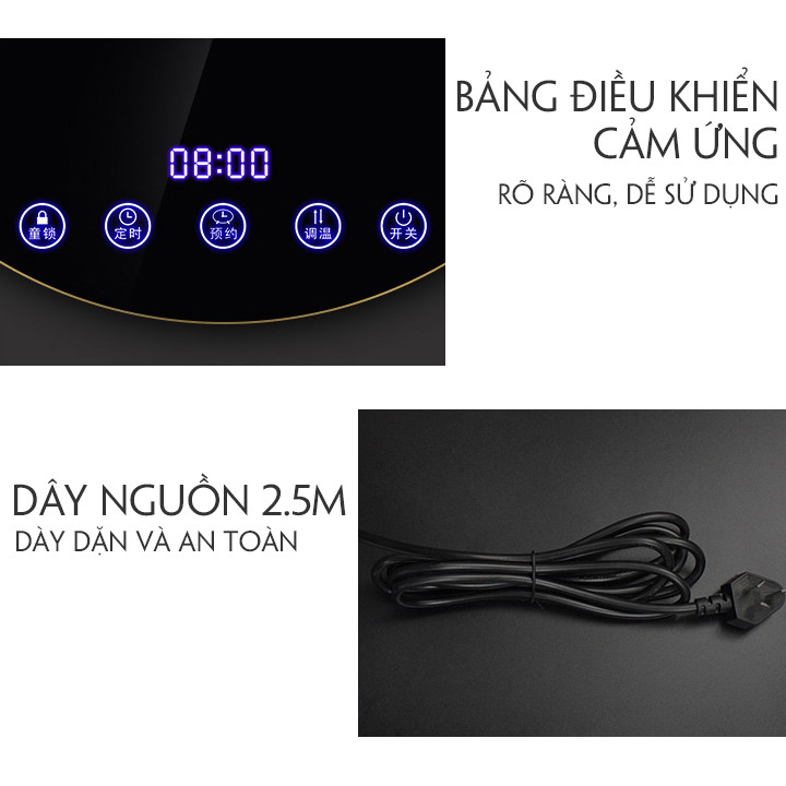 Mâm Điện Hâm Nóng Thức Ăn Giữ Nhiệt Đa Năng Chất liệu: Mặt kính cường lực chống vỡ, chống nước, chống xước Điện áp nguồn: 220v- 50Hz Công suất định mức: 300w size 60cm T386