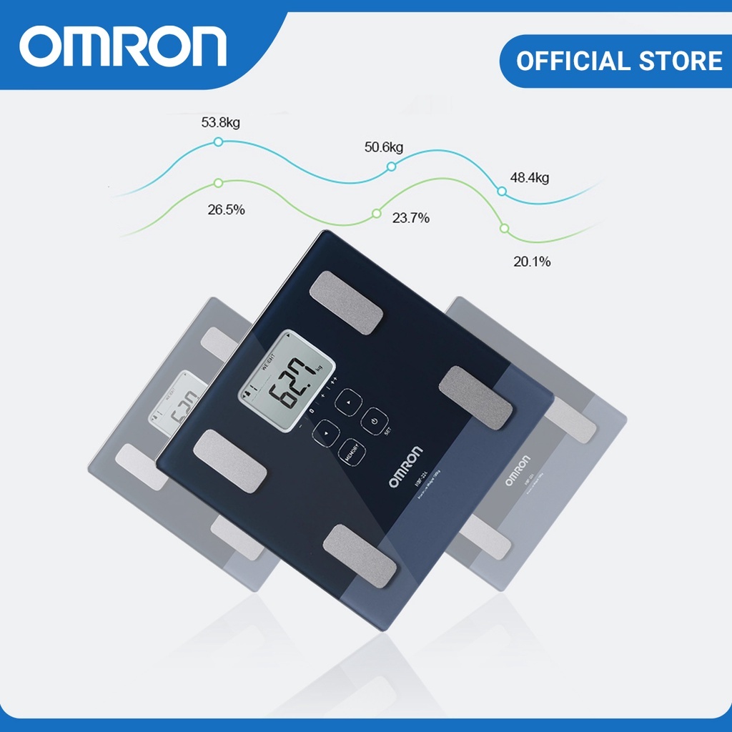 Cân Đo Lượng Mỡ Cơ Thể Điện Tử Cao Cấp Omron HBF-224
