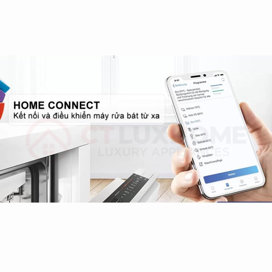 MÁY RỬA CHÉN BÁT ĐỘC LẬP BOSCH SMS8ZDW48M SERI 8 - Hàng chính hãng