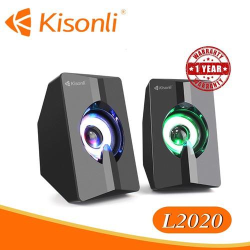 Loa vi tính Kisonli L-2020 có đèn led - bass mạnh - Hàng Chính Hãng