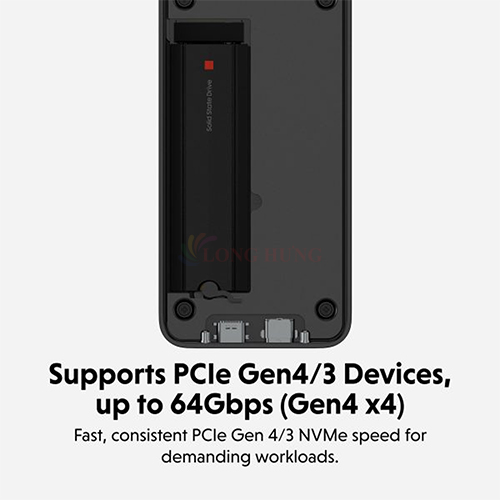 Hộp đựng ổ cứng HyperDrive Next USB4 80Gbps M.2 PCle Enclosure HD2500 - Hàng chính hãng