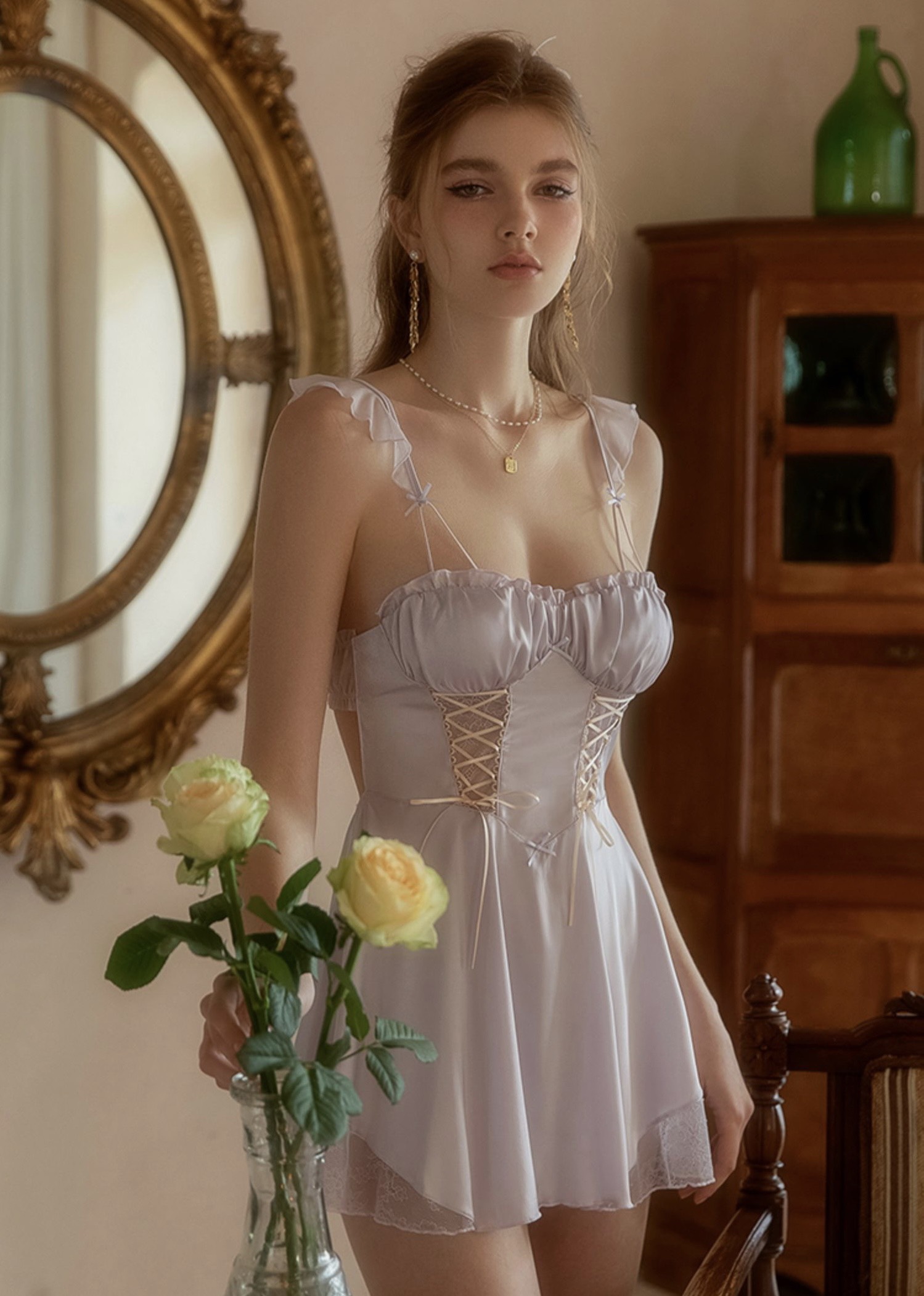 Váy Ngủ Nữ Tính (Không kèm áo choàng) - B.Lingerie