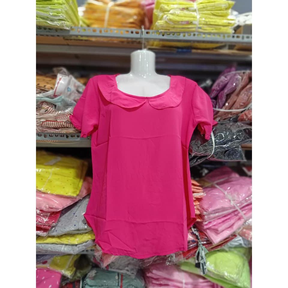 Áo voan cổ lá sen, hình thật Shop tự chụp