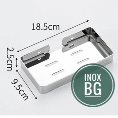Khay đựng xà phòng, xà bông Inox 304 loại 13cm