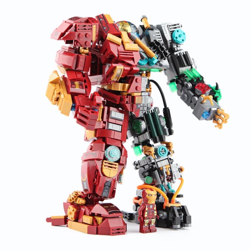 Đồ chơi Lắp ráp Hulkbuster Đặc biệt, Lewan LW2081 Xếp hình thông minh, Mô hình siêu anh hùng Marvel